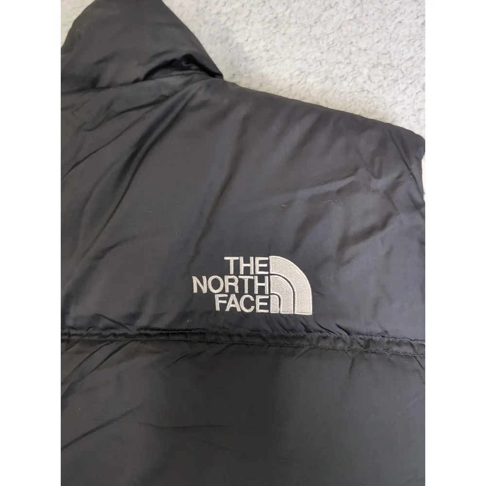 The North Face Nuptse Puffer‎ Vest Men's Medium 700 Goose Down Black Zip A188